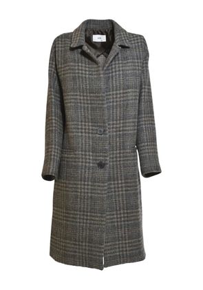 SOLOTRE check-pattern coat - Grey