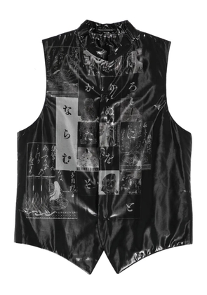 Yohji Yamamoto graphic-print gilets - Black