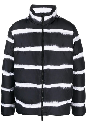 Moncler Sil striped puffer jacket - Black