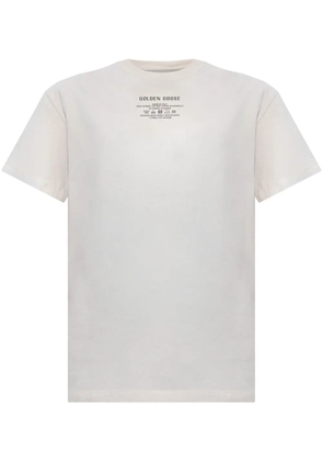 Golden Goose logo-lettering T-shirt - White