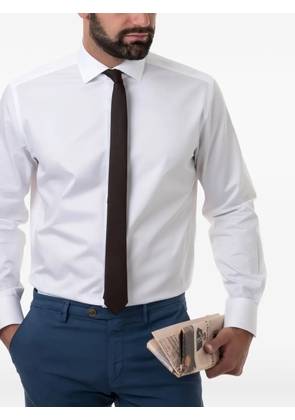 Xacus long-sleeved buttoned shirt - White