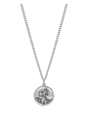 Nialaya Jewelry Protector medallion necklace - Silver