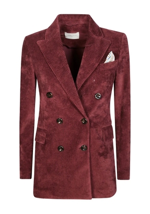 Circolo 1901 double-breasted corduroy blazer - Red