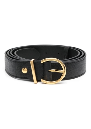 Coccinelle leather buckle belt - Black