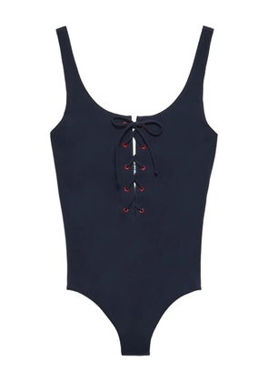 Prada lace-up swimsuit - Blue