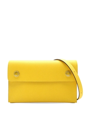 Hermès Pre-Owned 2024 Epsom Hermesnap Wallet On Strap crossbody bag - Yellow