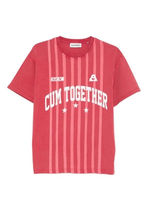 CARNE BOLLENTE Team Player striped T-shirt - Red