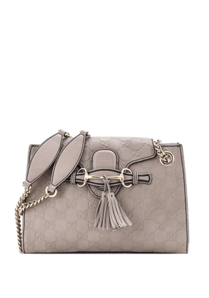 Gucci Pre-Owned Emily Chain Flap Guccissima Leather Small shoulder bag - Grey