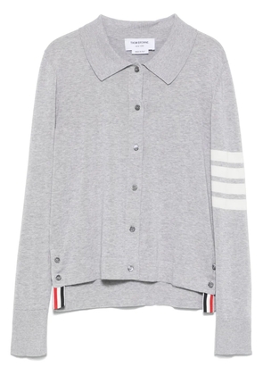 Thom Browne 4 Bar Stripes jersey polo shirt - Grey