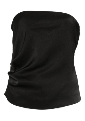 Luisa Cerano ruched bandeau top - Black