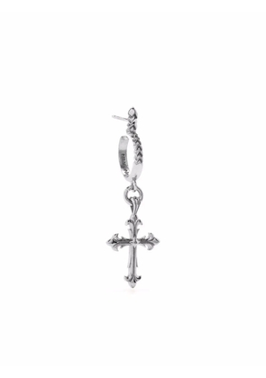 Emanuele Bicocchi Fleury cross charm single earring - Silver
