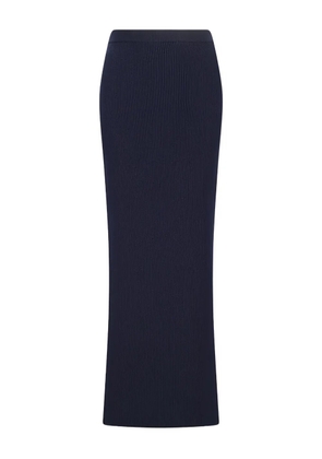 Canessa ribbed midi skirt - Blue