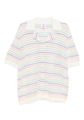 Casablanca flower crochet shorts - White