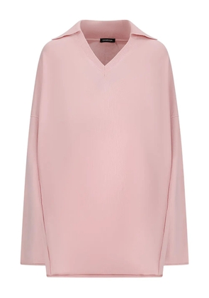 Canessa V-neck polo-neck top - Pink