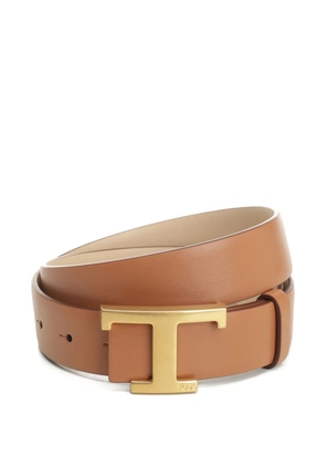 Tod's T Timeless-buckle reversible belt - Neutrals