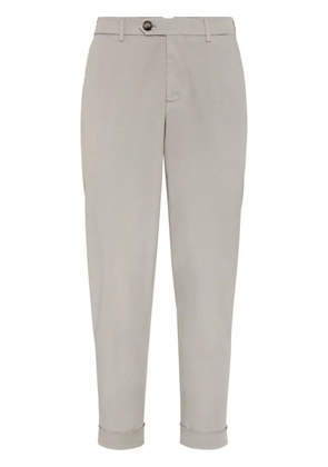 Brunello Cucinelli tapered trousers - Neutrals