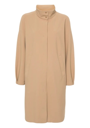 Herno single-breasted midi coat - Neutrals