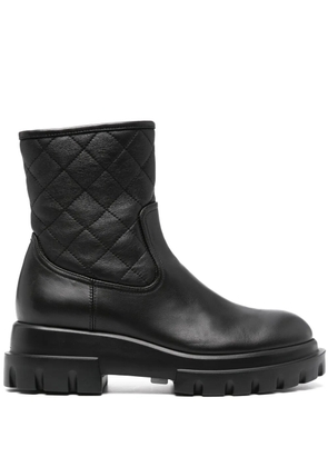 AGL matelassé ankle boots - Black