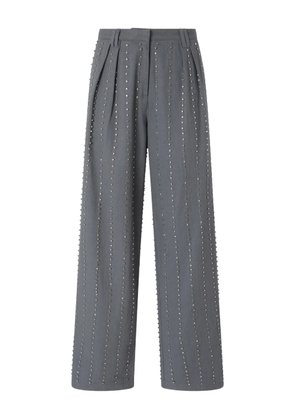 PINKO pleated embellished trousers - Grey