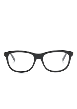 Gucci Eyewear logo-plaque rectangle-frame glasses - Black