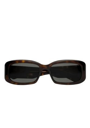 Saint Laurent Eyewear SL 809 tortoiseshell-rectangle sunglasses - Brown