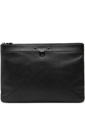 Louis Vuitton Pre-Owned 2020 Monogram Shadow Discovery Pochette clutch bag - Black