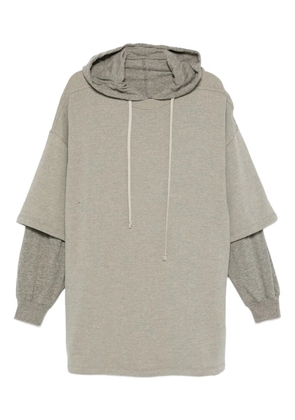 Rick Owens DRKSHDW double-layered hoodie - Grey