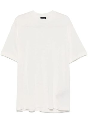 Giorgio Armani ribbed-knit T-shirt - White