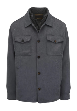 Moorer chest-pocket shirt jacket - Grey