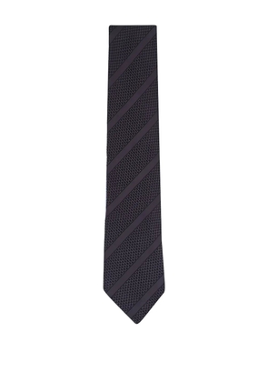 TOM FORD textured striped tie - Purple