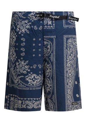 KAPITAL bandana shorts - Blue