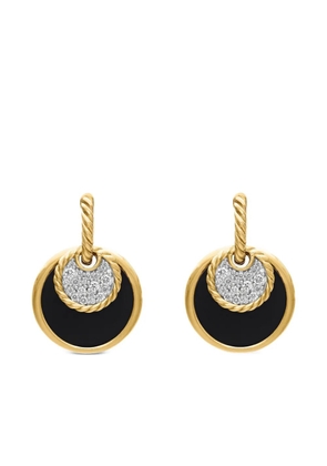 David Yurman 18kt yellow gold DY Elements Convertible diamond drop earrings (21.5mm)
