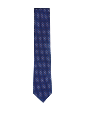 Canali patterned tie - Blue