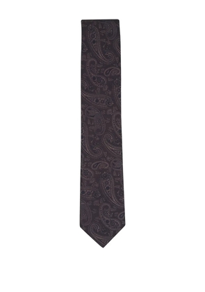 Canali paisley-pattern tie - Brown