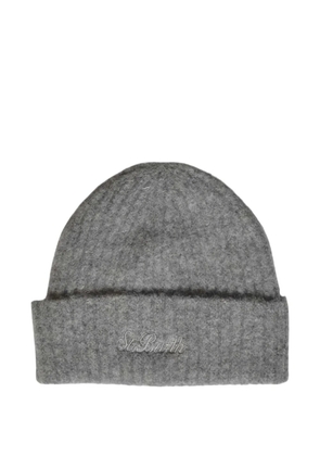 MC2 Saint Barth logo-embroidered beanie hat - Grey