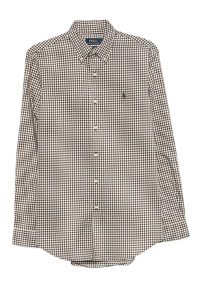 Polo Ralph Lauren checked logo-embroidered shirt - Brown