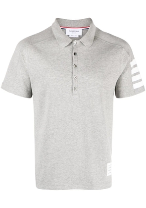 Thom Browne 4-Bar stripe polo shirt - Grey