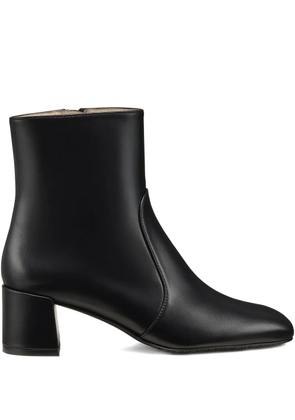 Stuart Weitzman 70mm maeve zip square-toe ankle-boots - Black