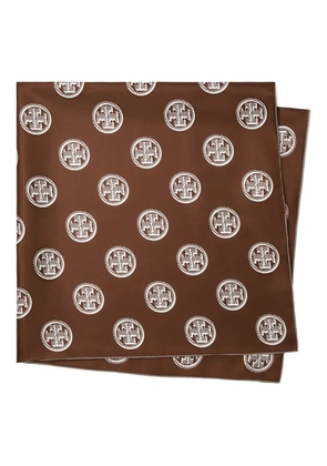 Tory Burch patterned silk pareo - Brown