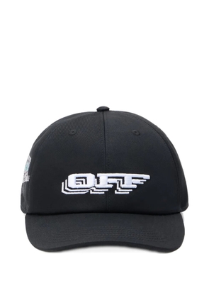 Off-White OFF Train motifs six-panel baseball cap - Black