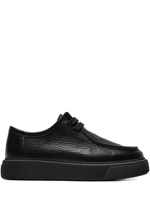 REFERENC round-toe leather derby shoes - Black