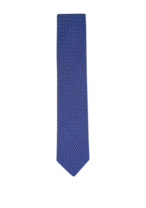 Eton patterned tie - Blue