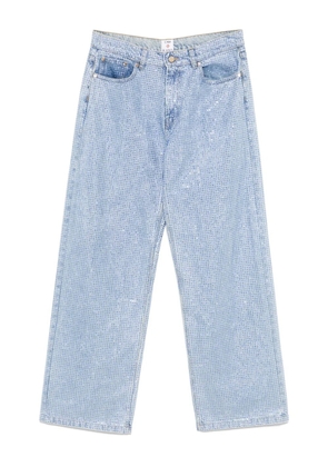 Casablanca crystal-embellished jeans - Blue