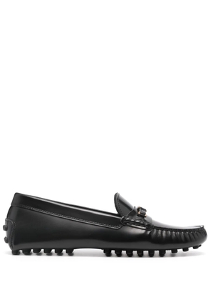 Tod's moc-stitching leather insole - Black