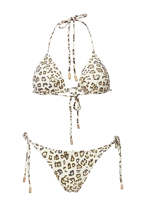 SOFIA ERHAN KYLE animal-print tie bikini - Neutrals