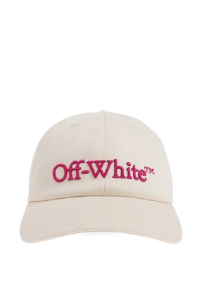 Off-White logo-embroidered baseball hat - Neutrals