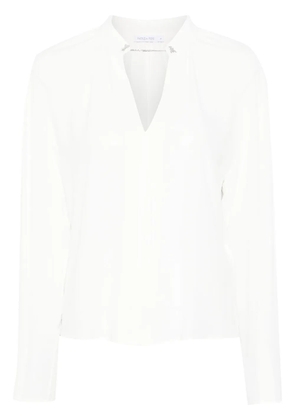 Patrizia Pepe cufflink-detail blouse - White