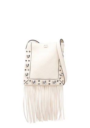 Valentino Garavani fringed cross body bag - Neutrals