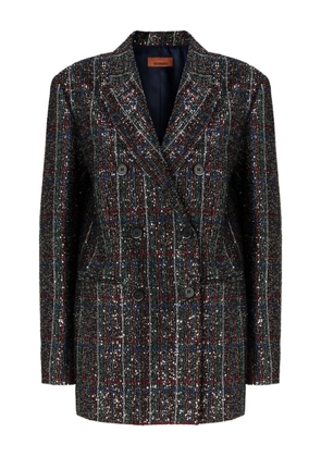 Missoni sequin-embellished double-breasted blazer - Black