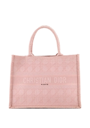 Christian Dior Pre-Owned Book Cannage Embroidered Canvas Medium tote bag - Pink